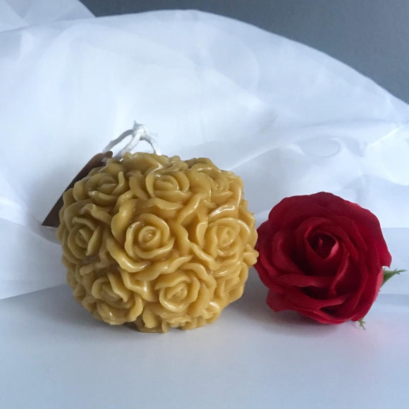 Rose Bouquet Sphere Candle