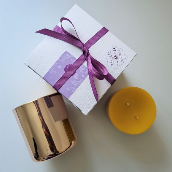 luxury beeswax candle collection
