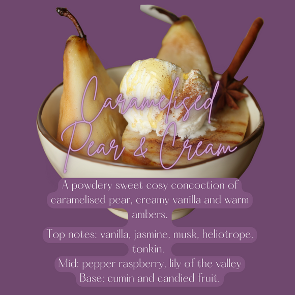 Warm Caramelised Pear & Ice-cream