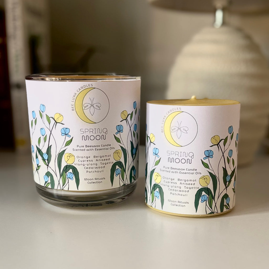 Spring Moon Candle (in glass vessel)