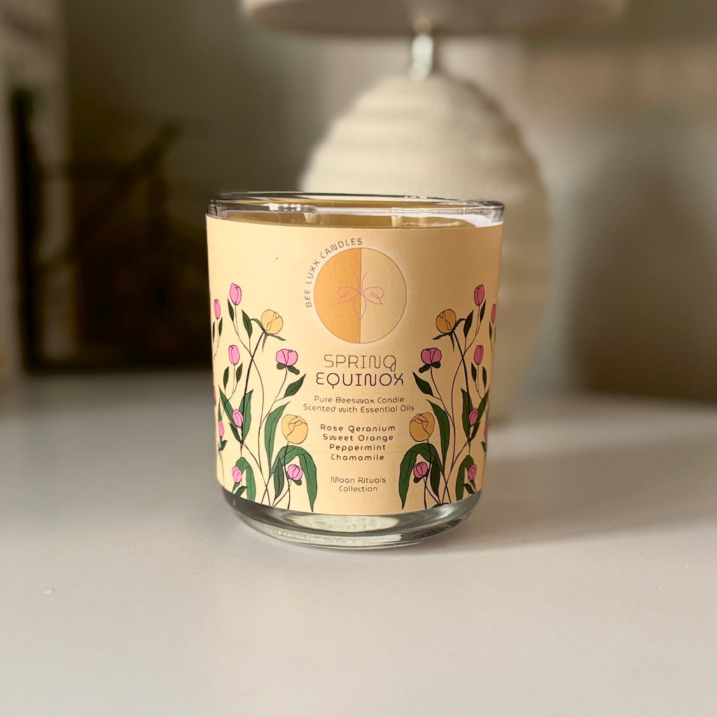 Spring Equinox Candle (in glass vessel)