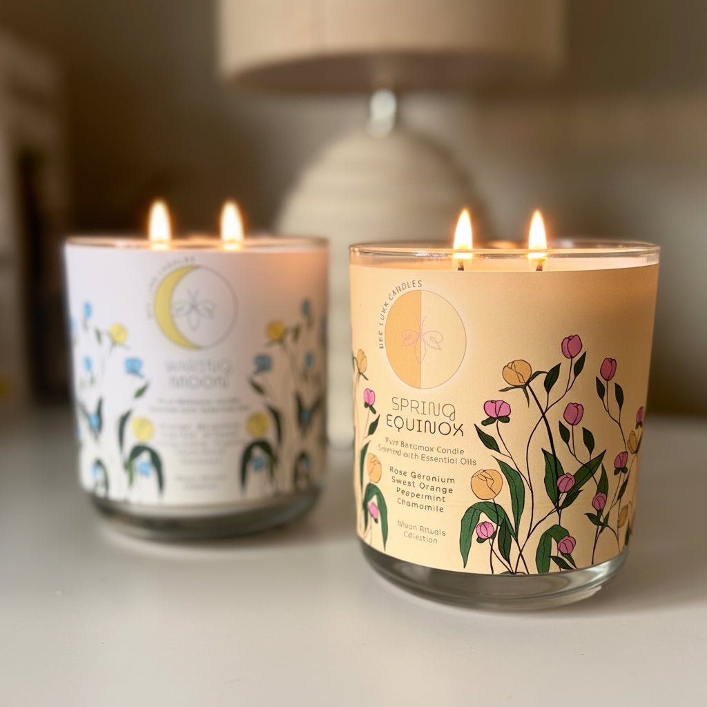 Spring Equinox Candle (in glass vessel)