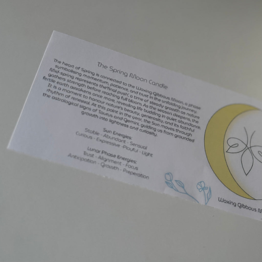 Spring Moon Candle