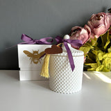 Pure Lavender Luxury Candle | White 11oz "Ojo" Vessel