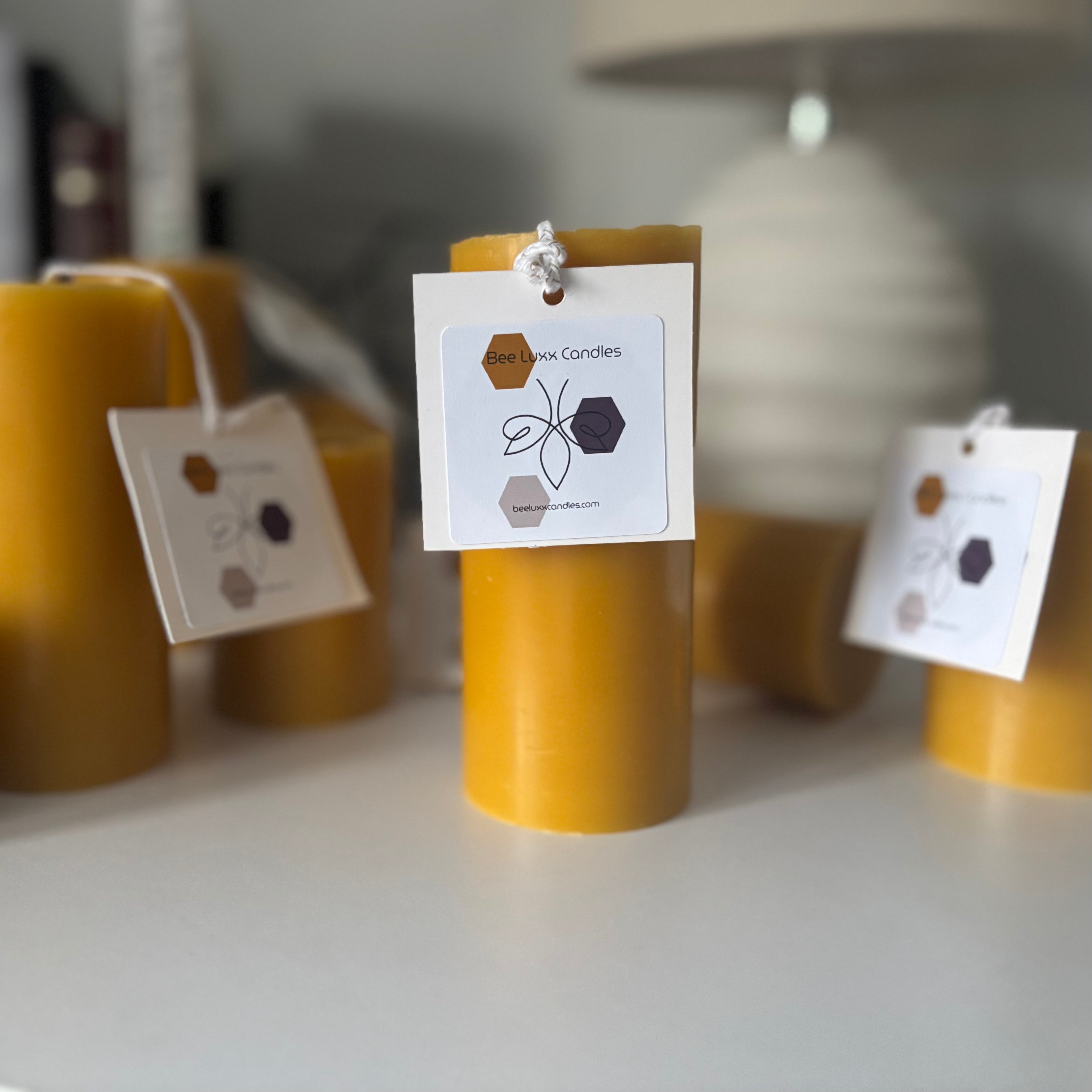 Tall Beeswax Pillar Candle (11cm)