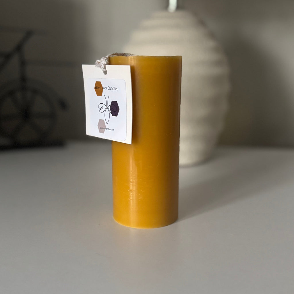 Tall Beeswax Pillar Candle (11cm)